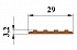 Самоклеющаяся полоса 3,2*29 мм.