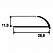 Алюминиевая раскладка для плитки h-12 мм.()