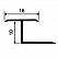 Т-образн. закладной профиль для плитки h-10 мм.()