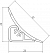 Плинтус для столешницы LB23 арт.20-231-0-6044 Emperador Dark